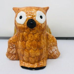 Mini Golden Brown Owl/Owlet Planter - Root Cuttings - Houseplants